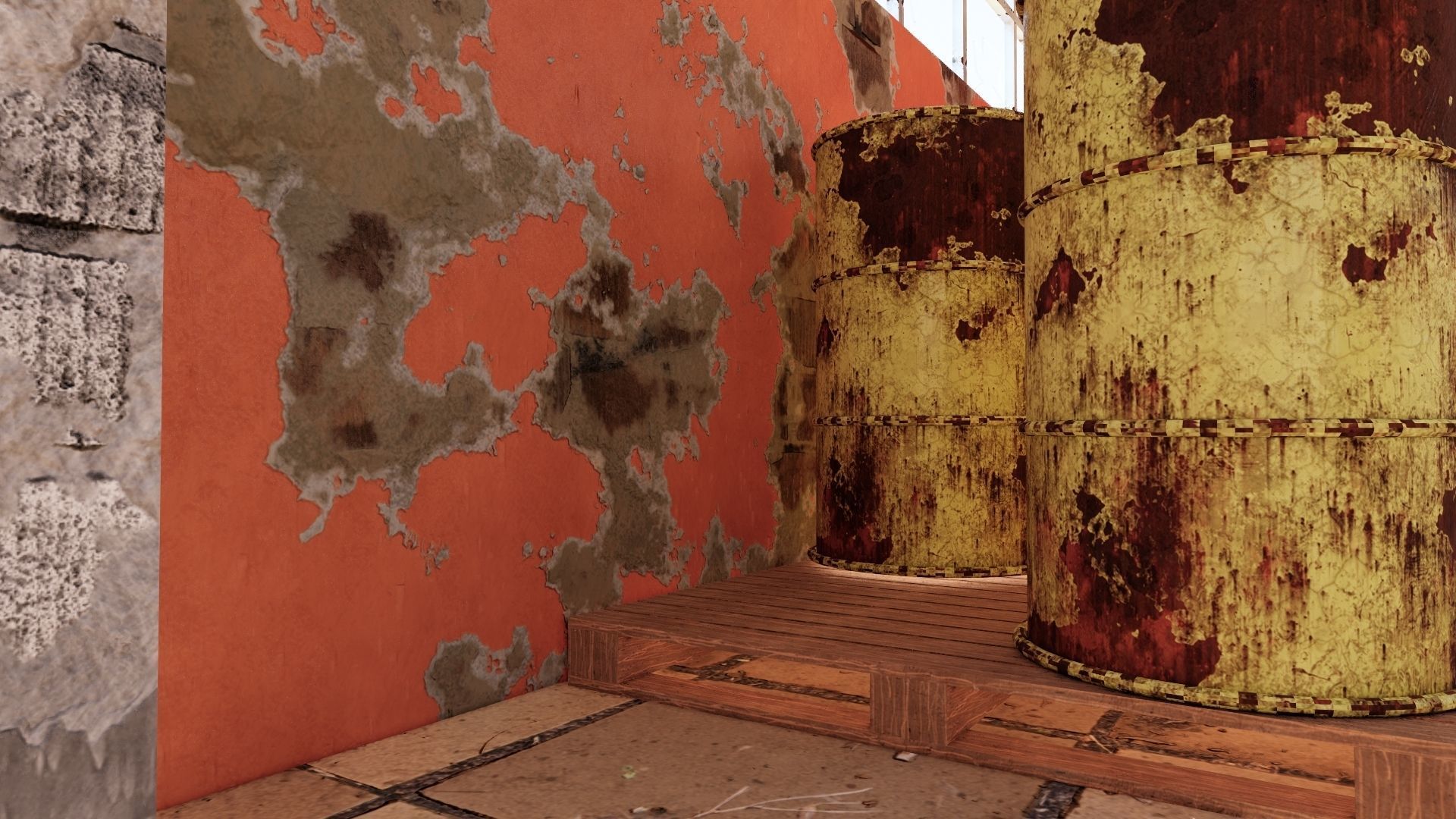 ABANDONED WAREHOUSE 3 Low-poly 3D model_16