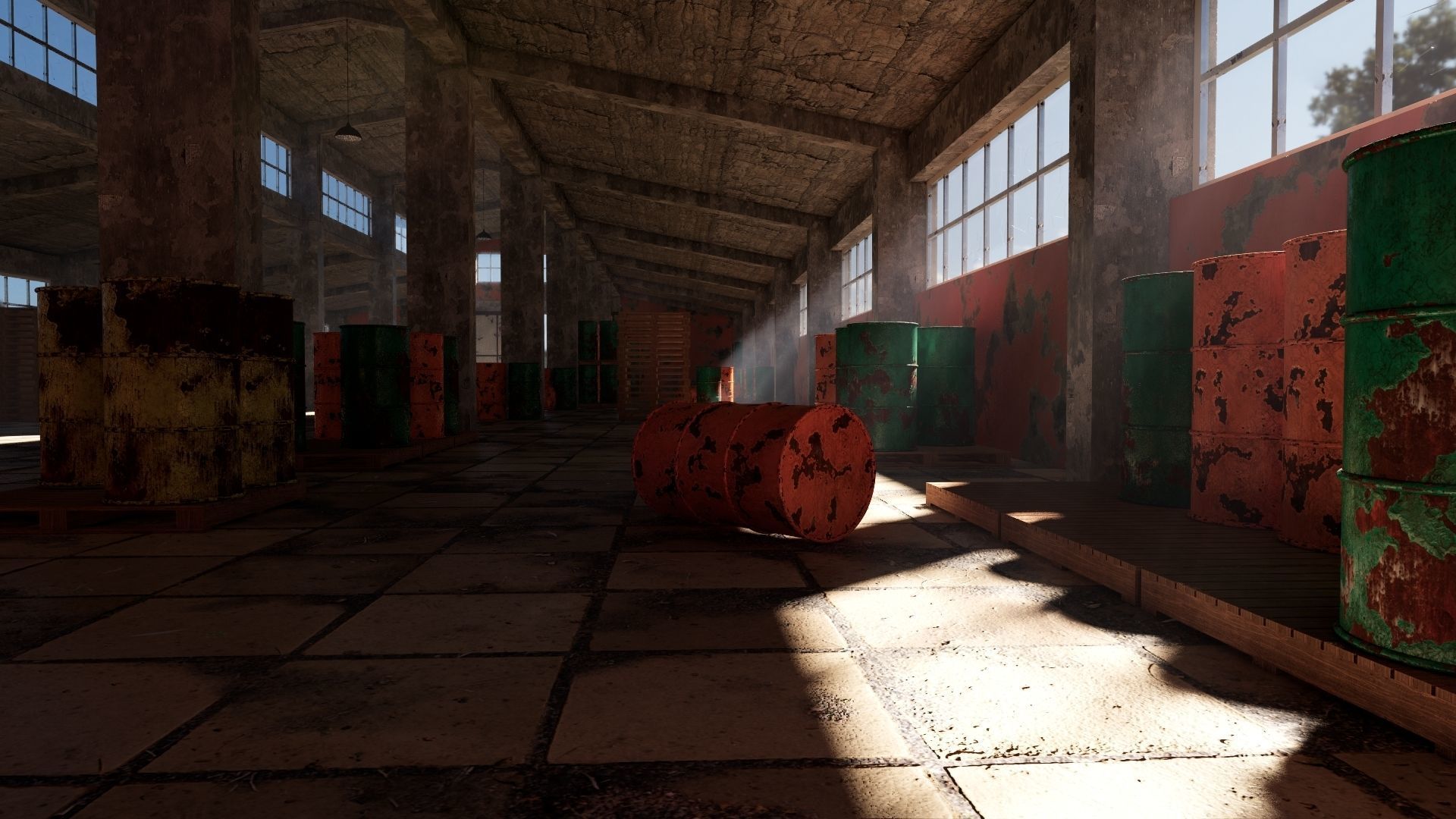 ABANDONED WAREHOUSE 3 Low-poly 3D model_33