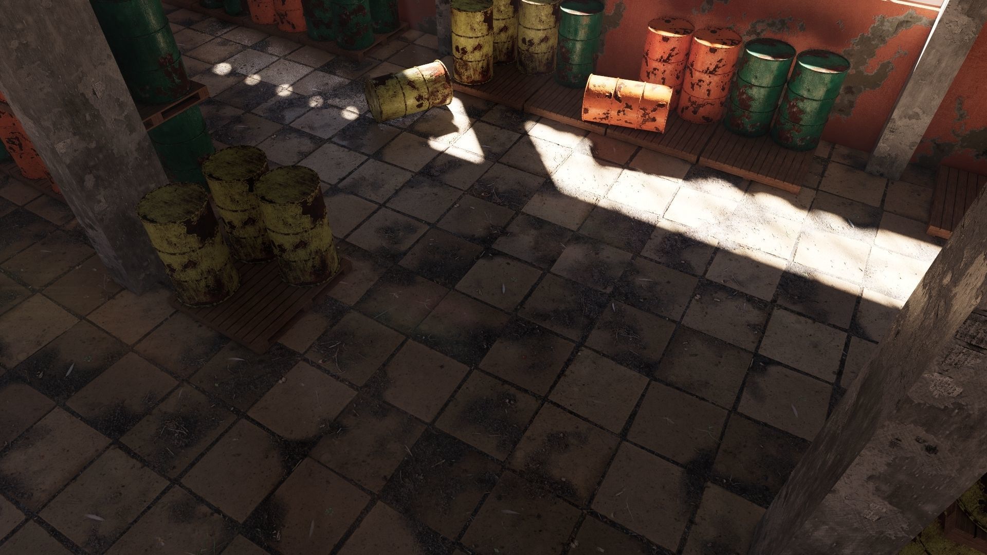 ABANDONED WAREHOUSE 3 Low-poly 3D model_19