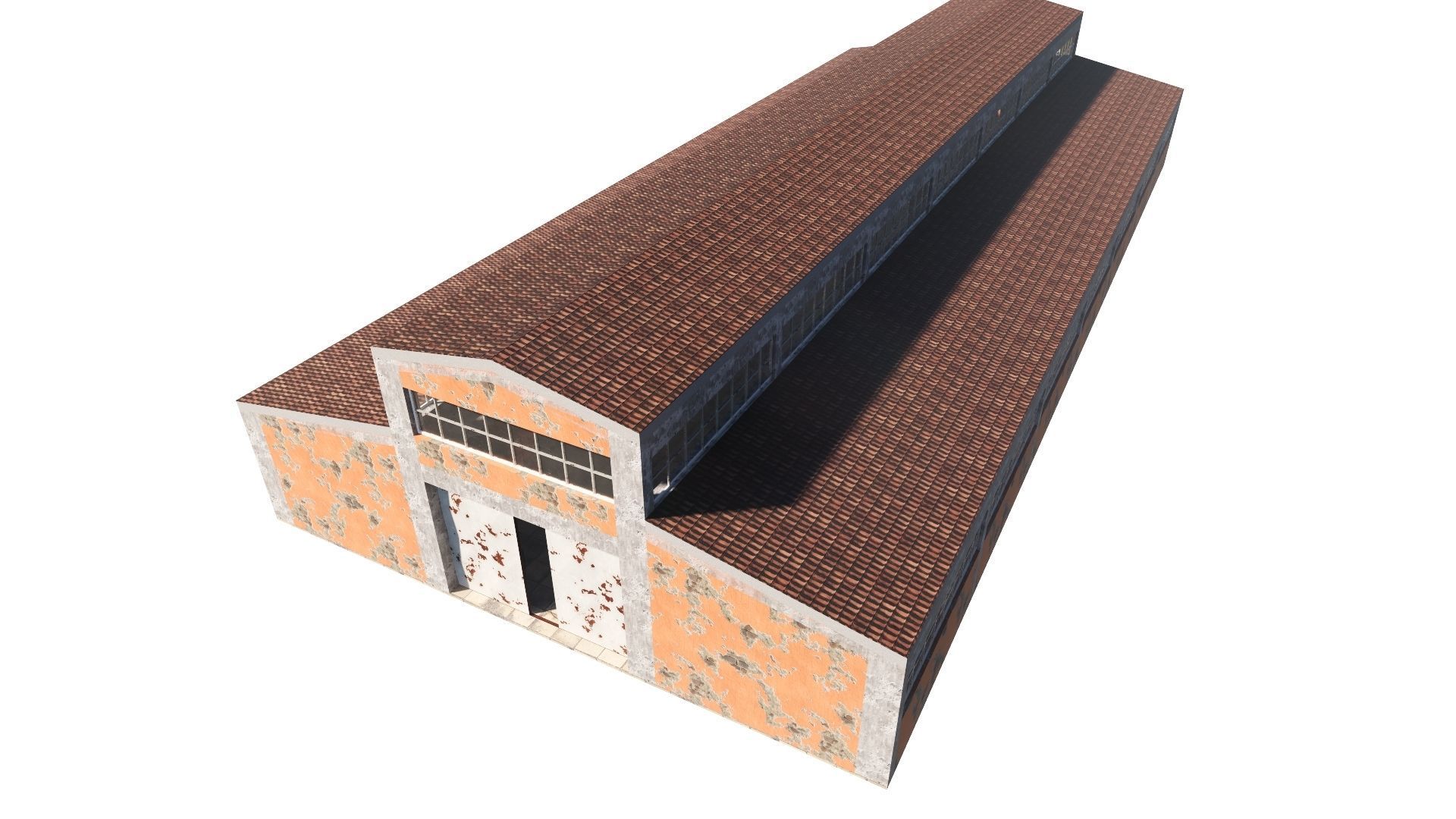 ABANDONED WAREHOUSE 3 Low-poly 3D model_52