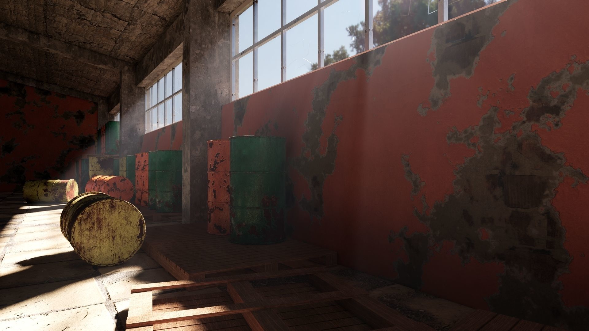 ABANDONED WAREHOUSE 3 Low-poly 3D model_10