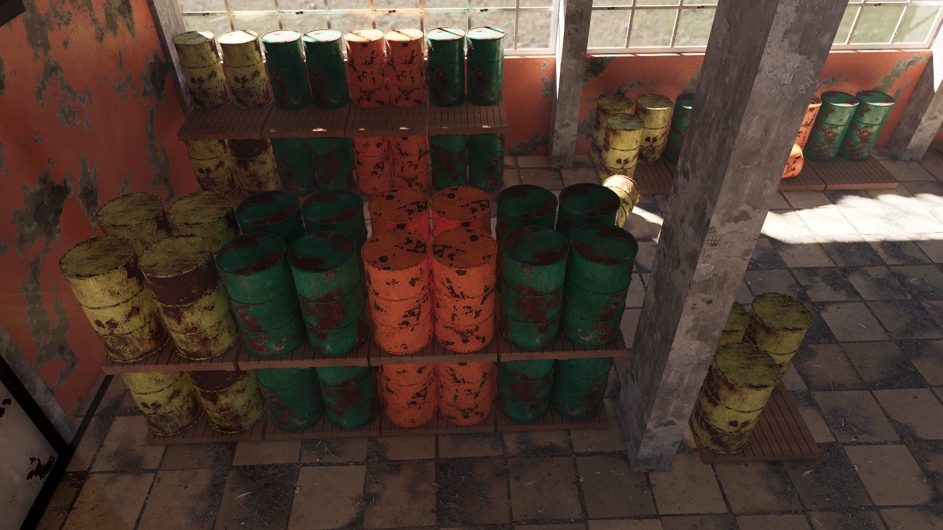 ABANDONED WAREHOUSE 3 Low-poly 3D model_18