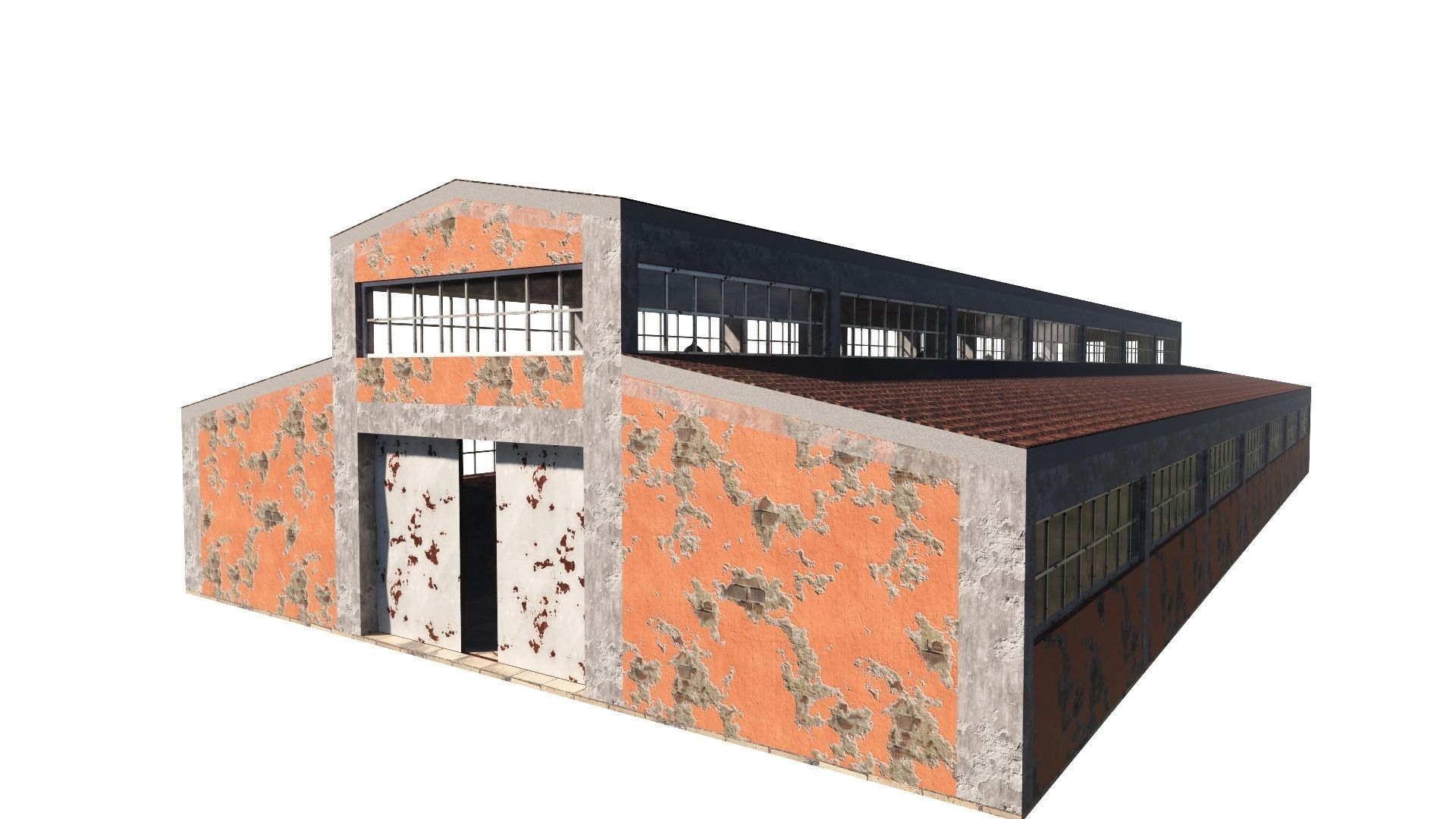 ABANDONED WAREHOUSE 3 Low-poly 3D model_54