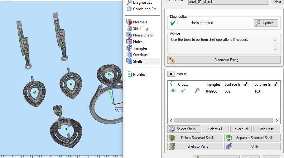 Tiffany set 3d model gold jewelry with diamonds 3D print model_6