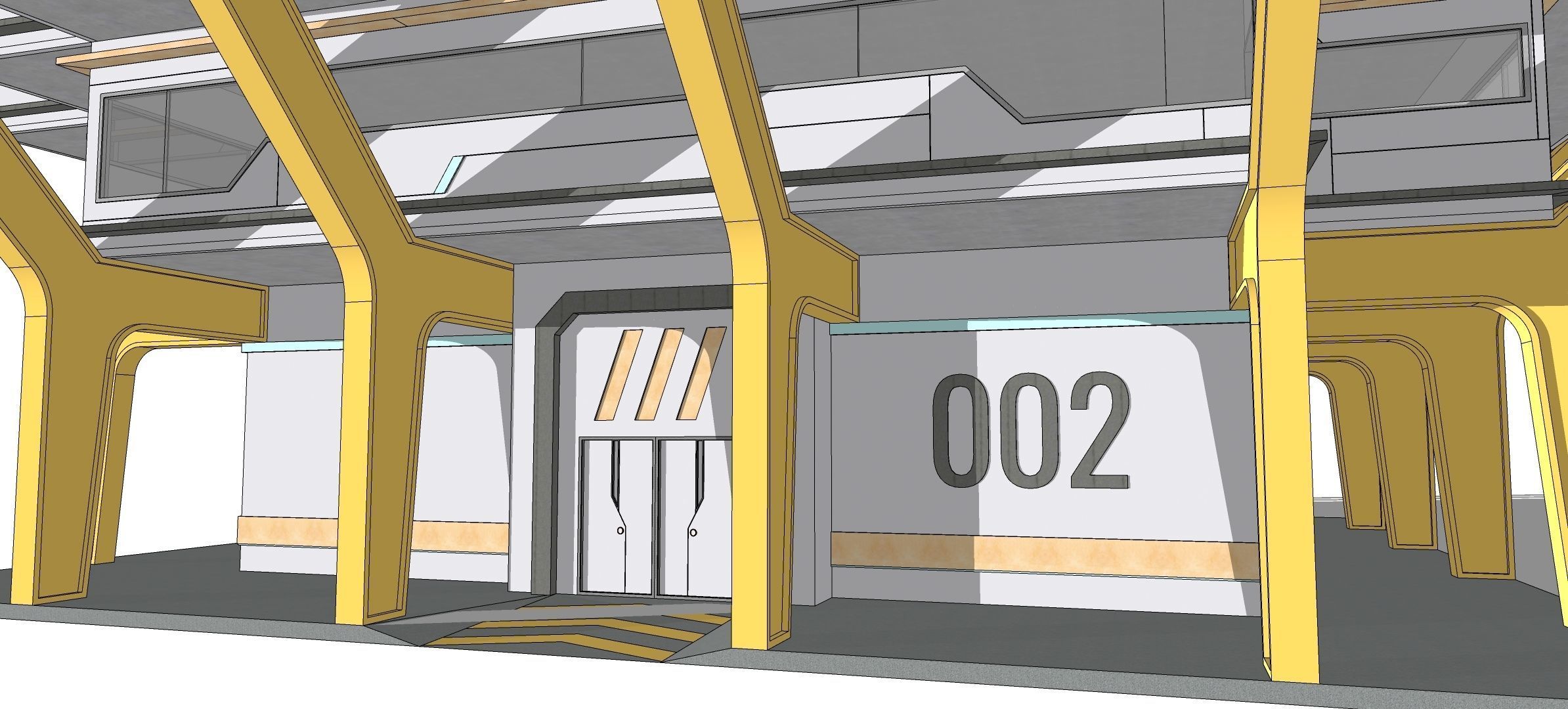 Sci-fi Laboratory block 002 3D model_11