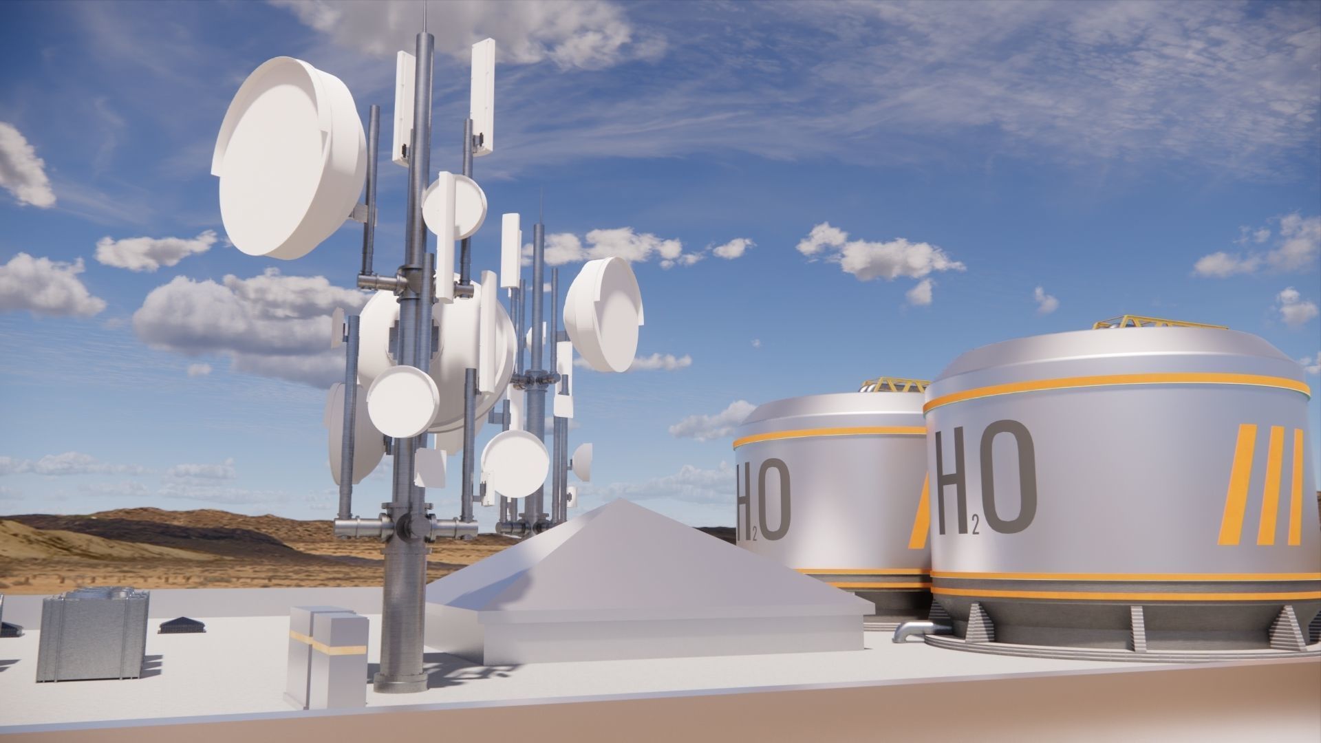 Sci-fi Laboratory block 002 3D model_8