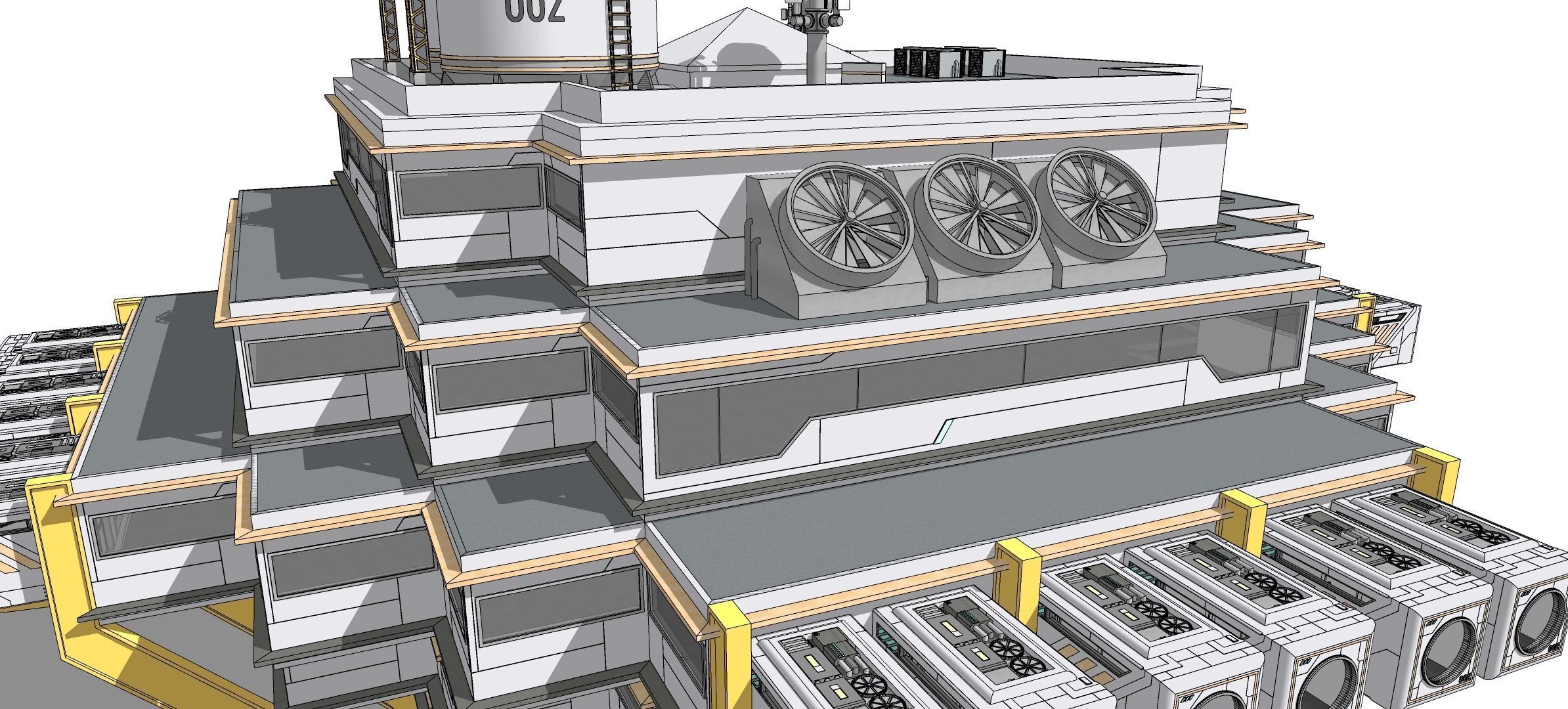 Sci-fi Laboratory block 002 3D model_14