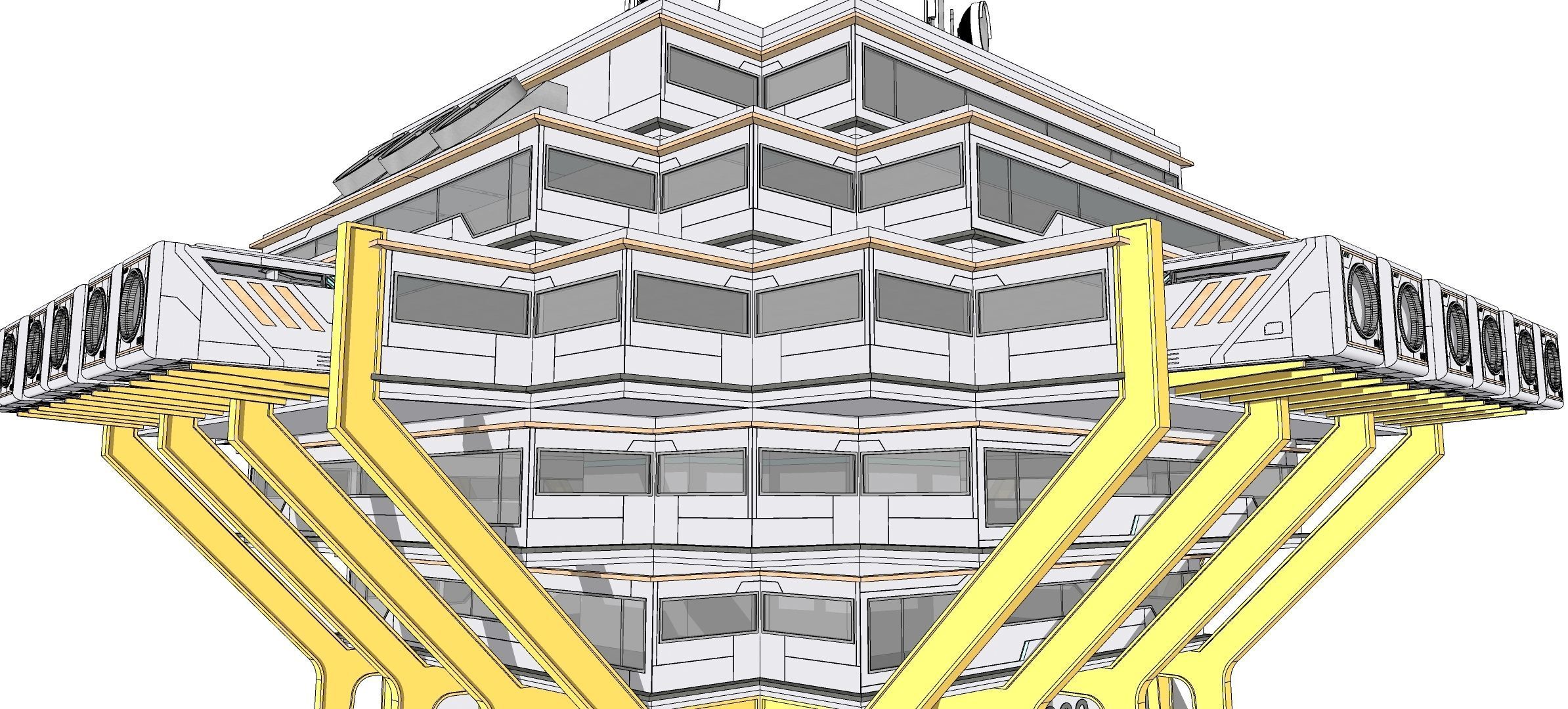 Sci-fi Laboratory block 002 3D model_13