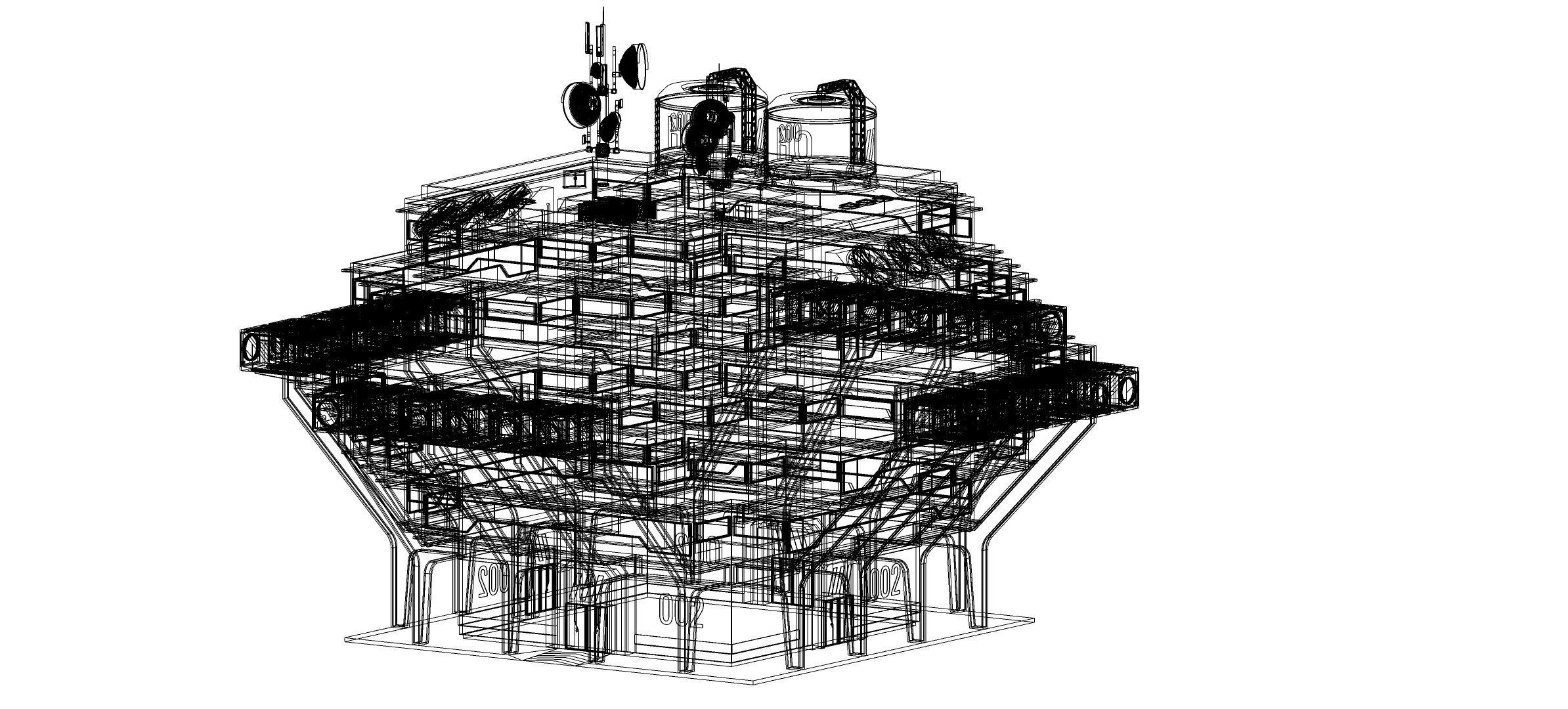 Sci-fi Laboratory block 002 3D model_22