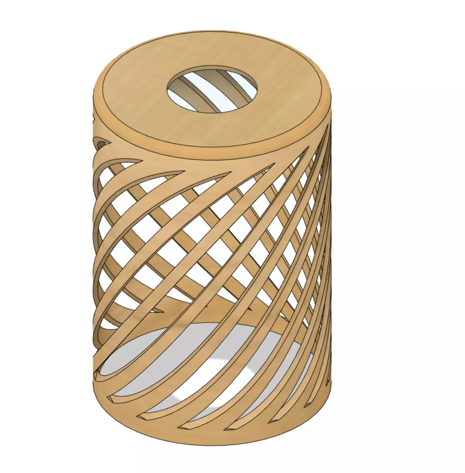 Cylinder shaped lamp 3D print model
