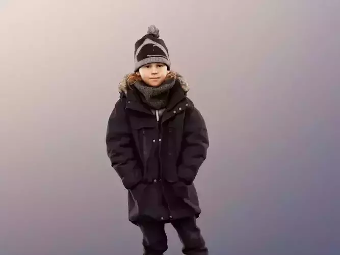 Noah 12952 - Little Boy Standing In Winter Outfit