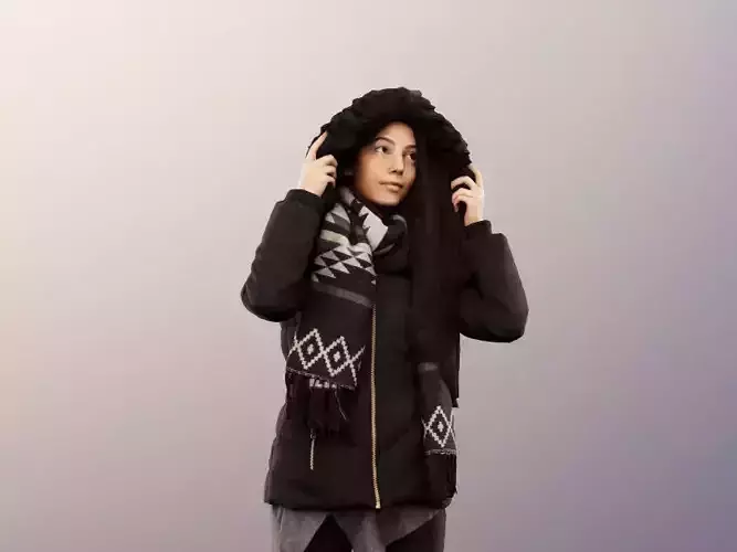 Yade 12938 - Standing Girl In Winter Outfit