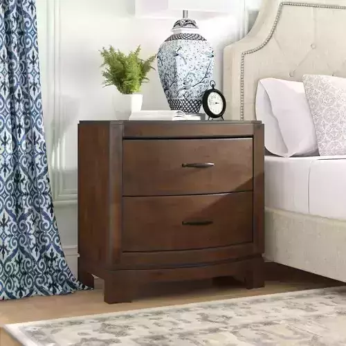 Hegwood Drawer Nightstand in Brown