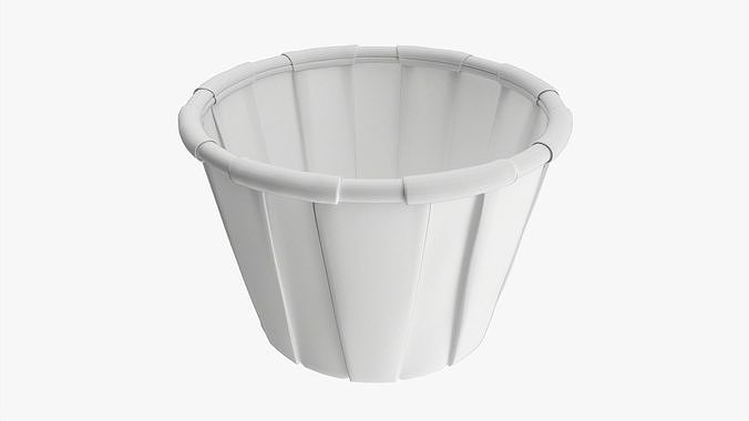 Souffle paper portion cup 3D model