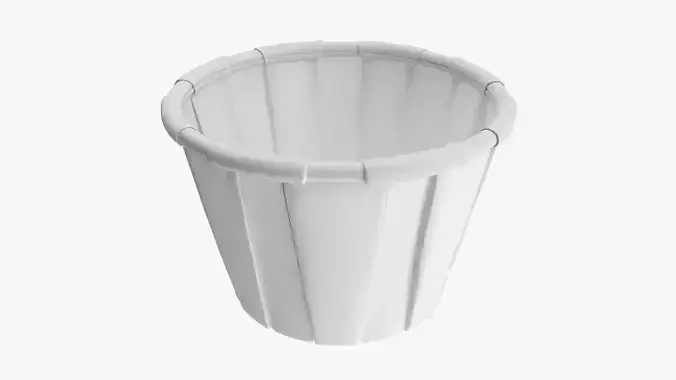 Souffle paper portion cup 3D model