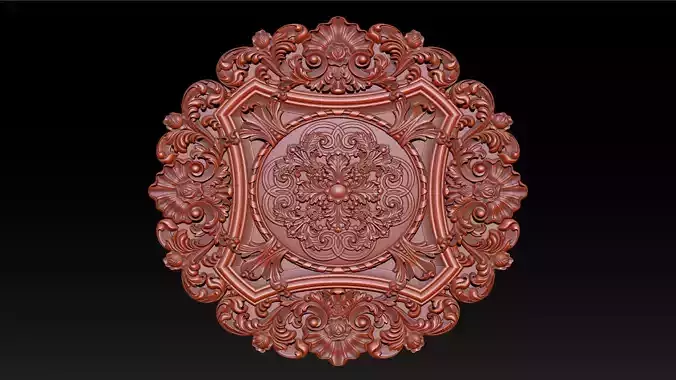 Decorative Ceiling Center - for CNC router 3D print model