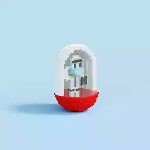 01 SAILOR HIPPO Low-poly 3D model