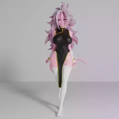 Android 21 Sexy Dreamgirl Low-poly 3D model Android 21 Sexy Dreamgirl Low-poly 3D model