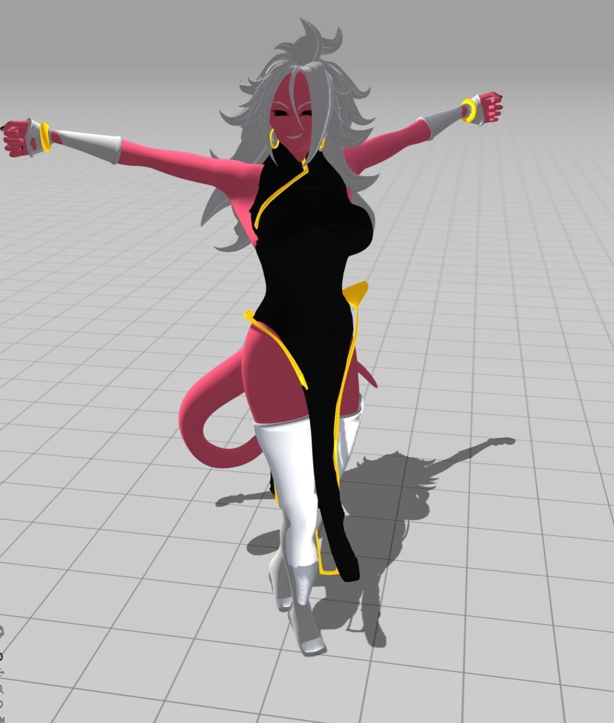 Android 21 Sexy Dreamgirl Low-poly 3D model_4