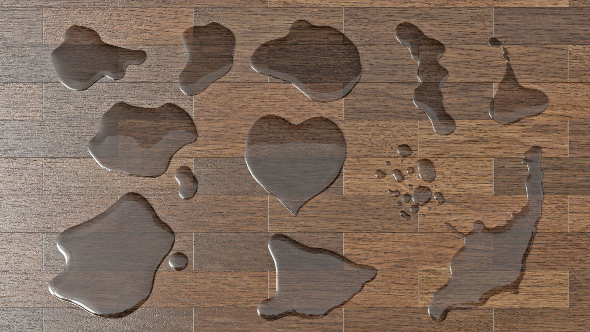 Water Puddles Collection 2 3D model