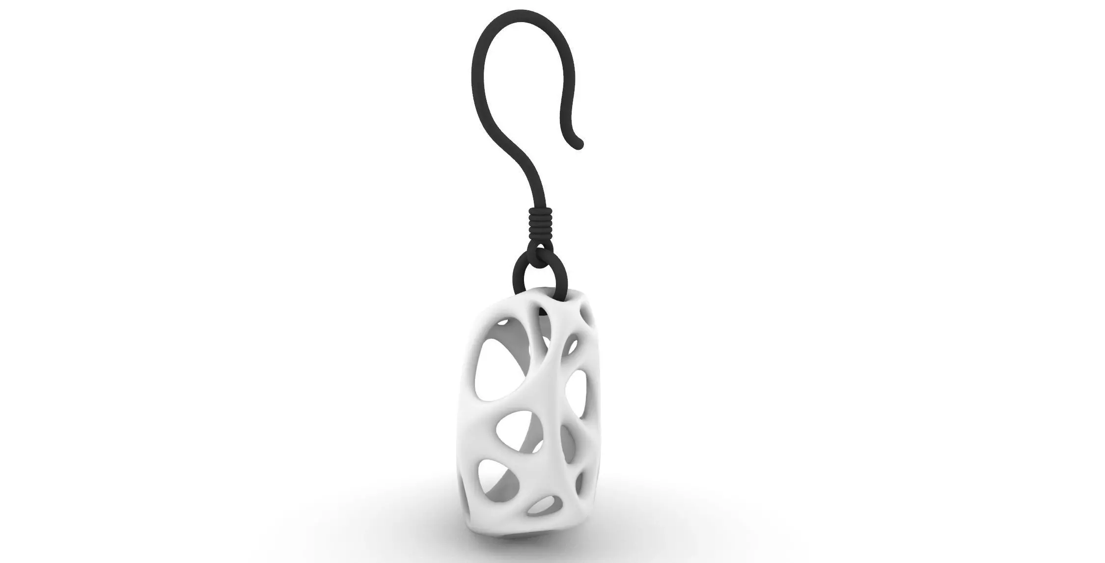 biogrid drop earring no2 3D print model_0