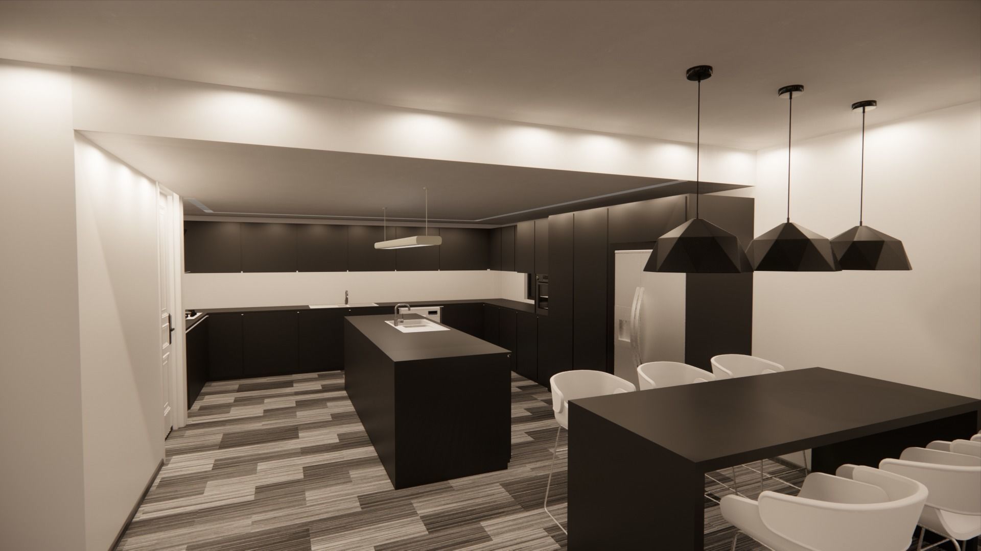 villa modern 3D model_15