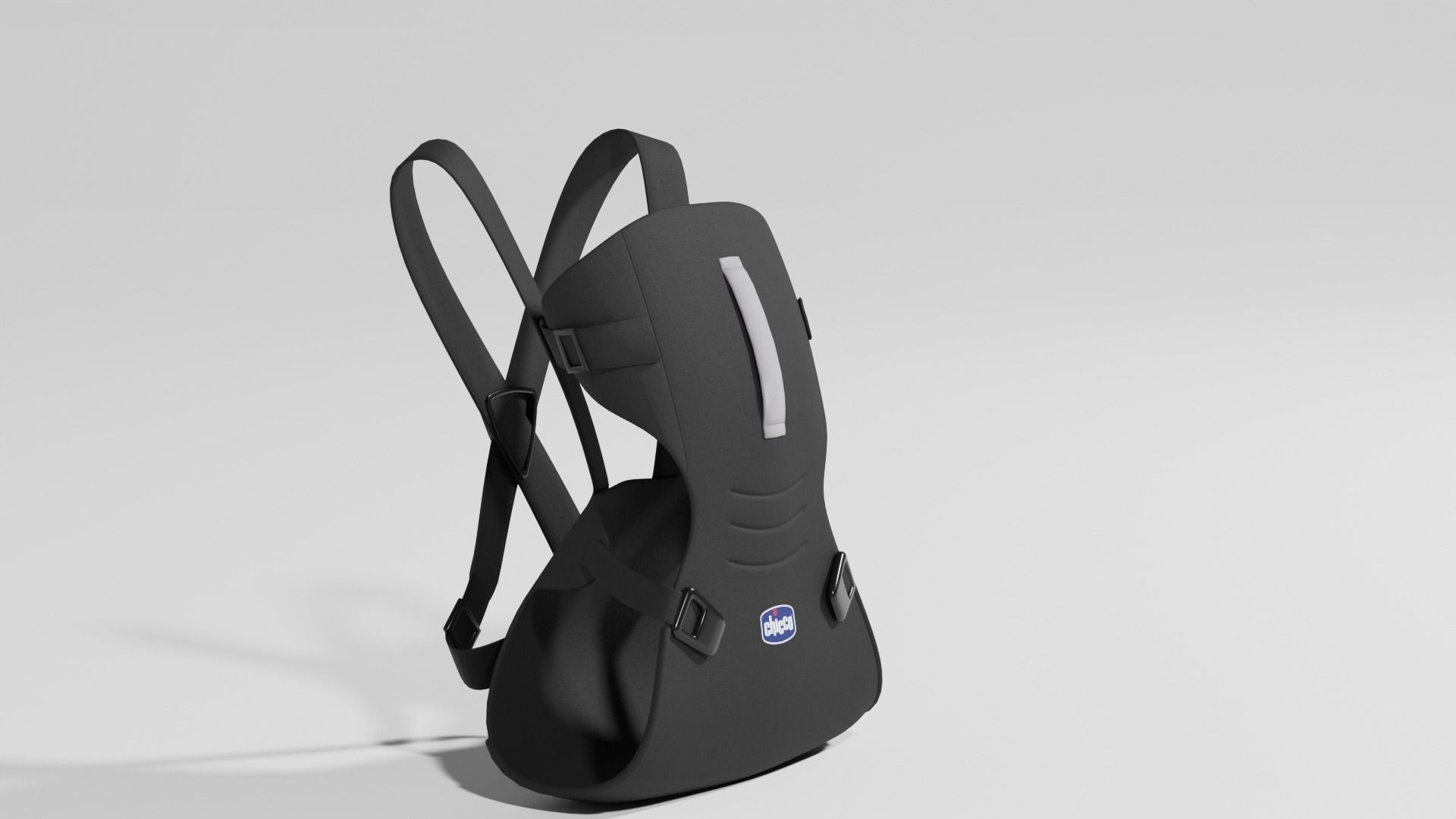 Wearable Chicco Easyfit baby carriers set of 4 variatons S Low-poly 3D model_6