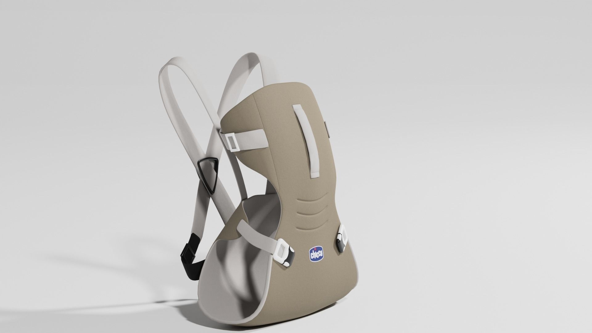 Wearable Chicco Easyfit baby carriers set of 4 variatons S Low-poly 3D model_8