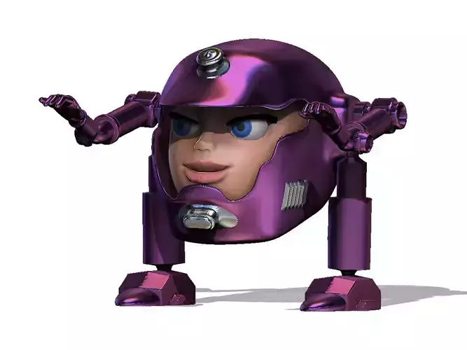 Female Robothelmets Lilalaser Sci Fi 