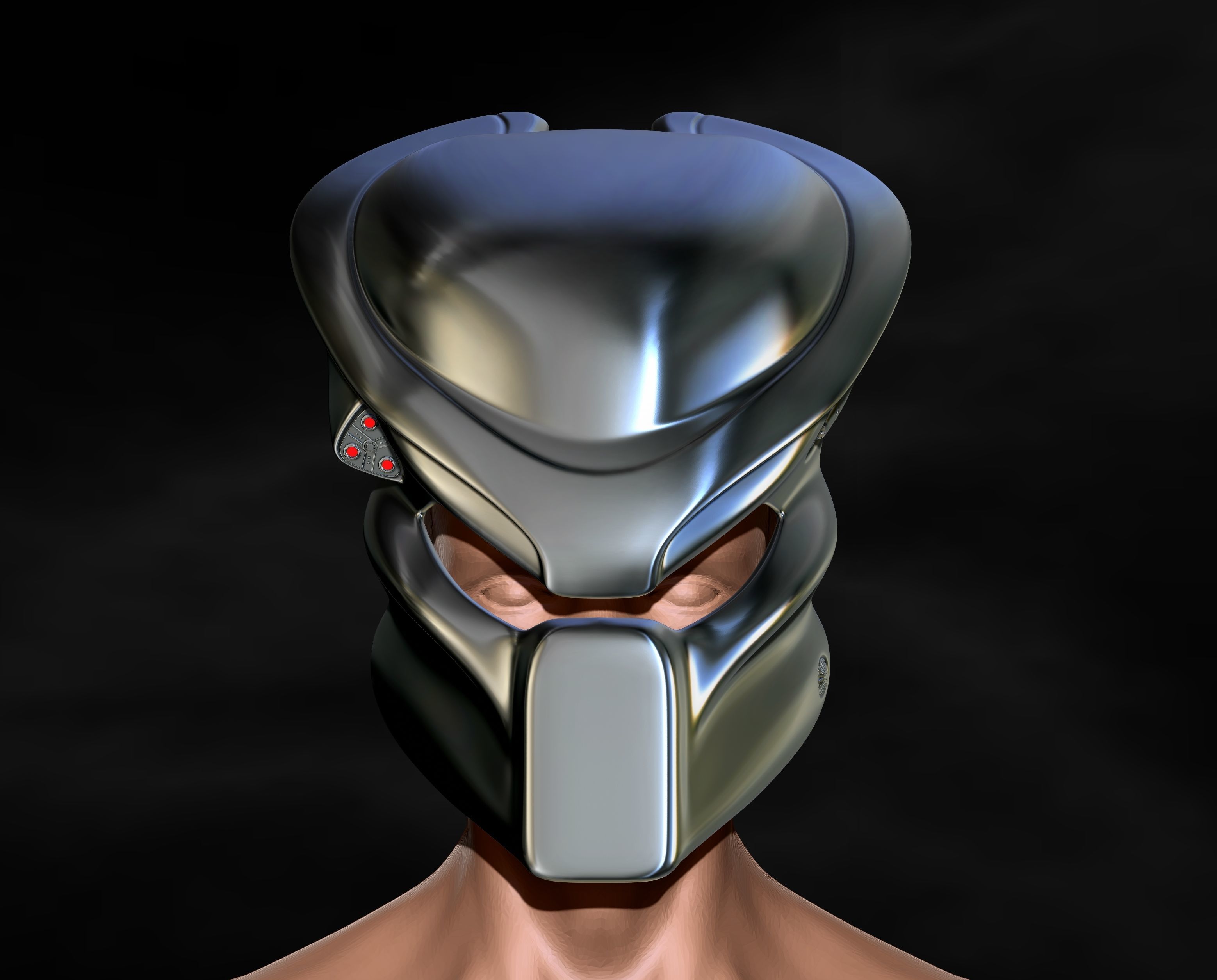 Predator Mask Jungle Hunter  File STL OBJ for 3D Printing  3D print model_9