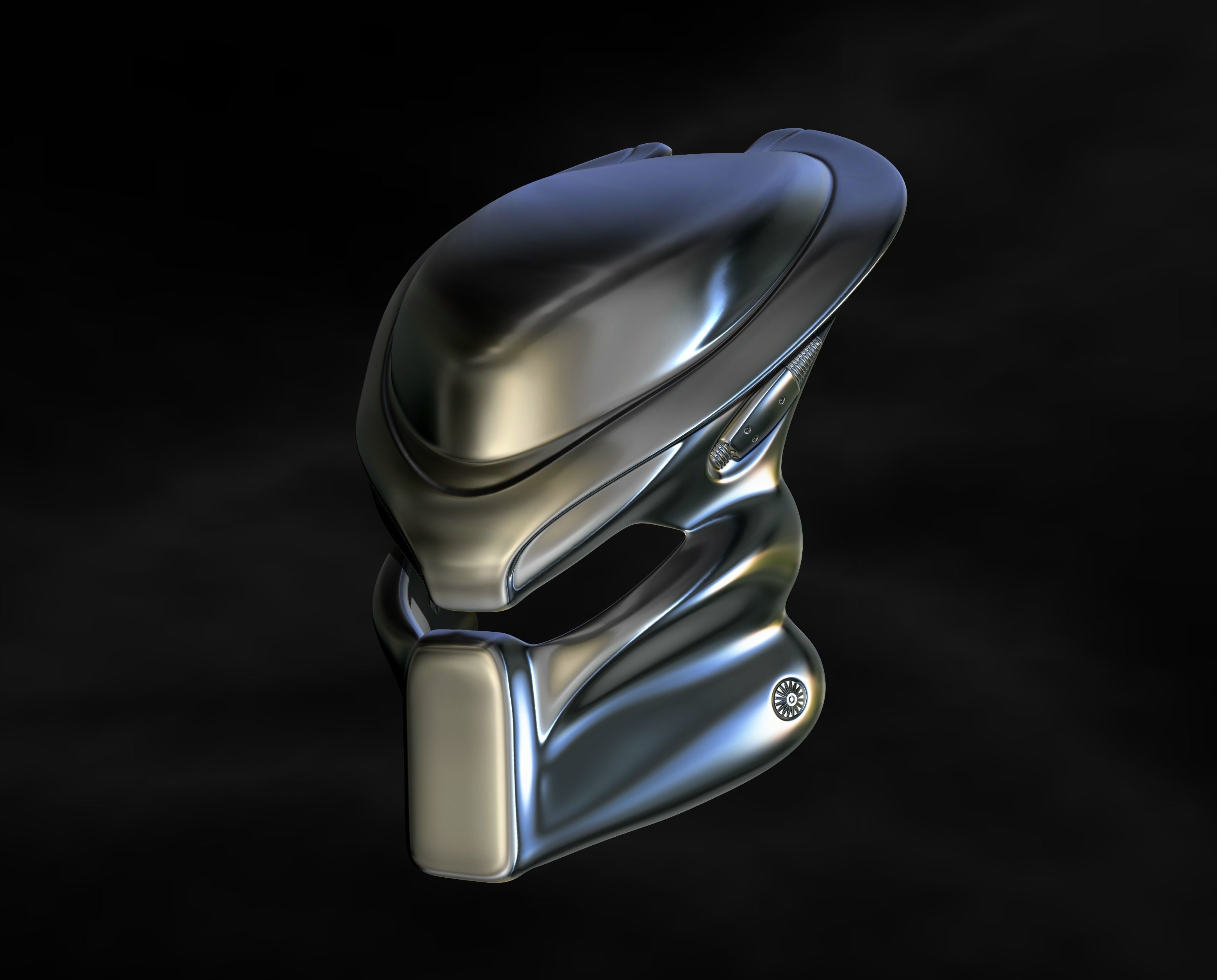 Predator Mask Jungle Hunter  File STL OBJ for 3D Printing  3D print model_3