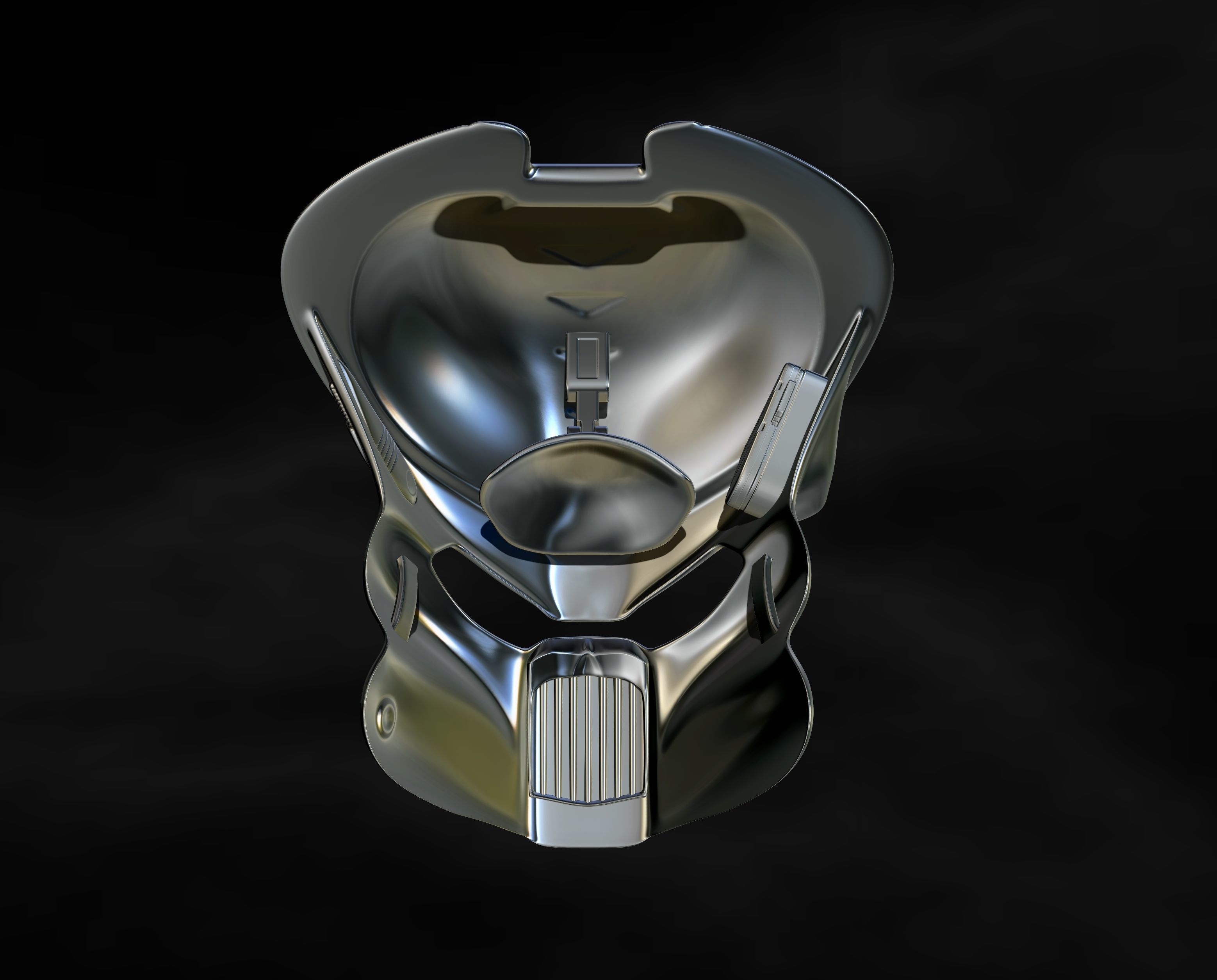 Predator Mask Jungle Hunter  File STL OBJ for 3D Printing  3D print model_8