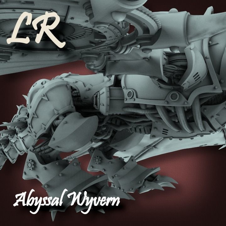 Abyssal Wyvern 3D print model_14