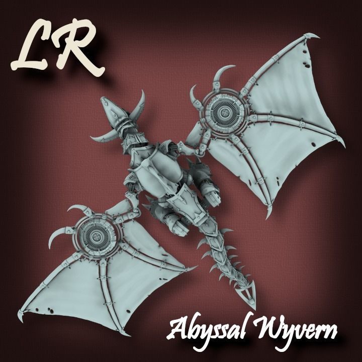 Abyssal Wyvern 3D print model_18