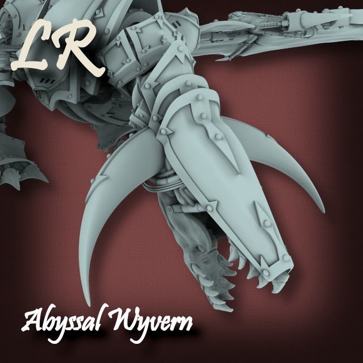 Abyssal Wyvern 3D print model_13