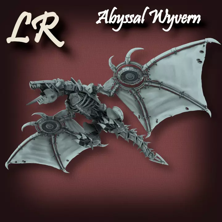 Abyssal Wyvern 3D print model_0