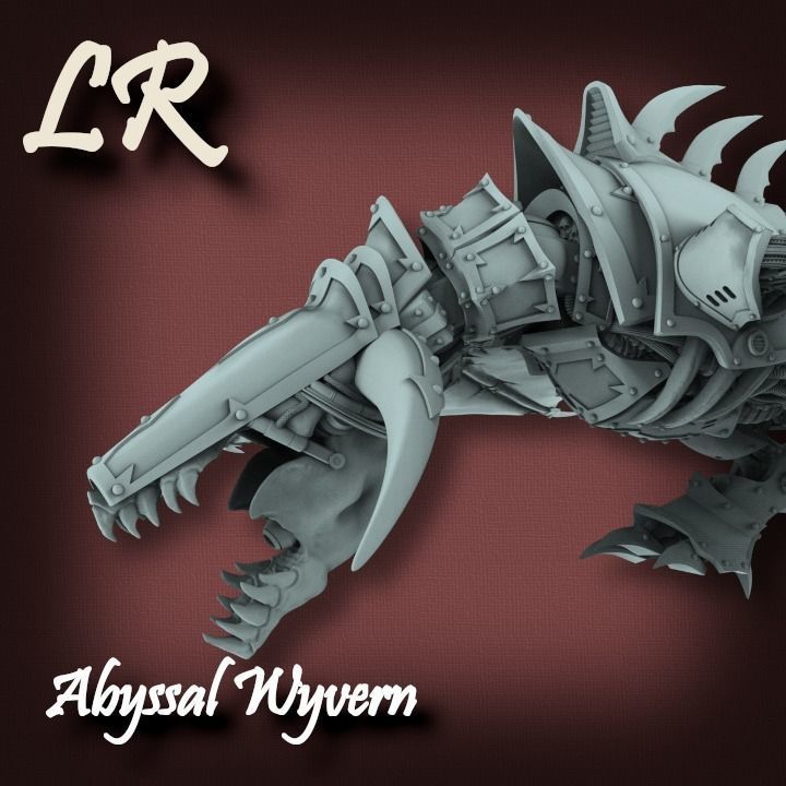 Abyssal Wyvern 3D print model_16