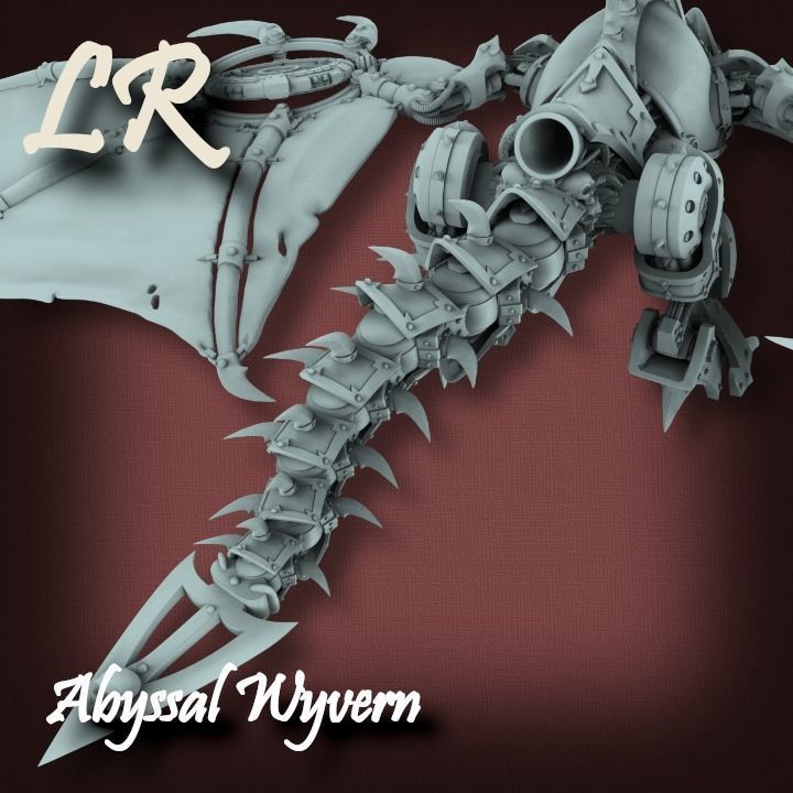 Abyssal Wyvern 3D print model_15