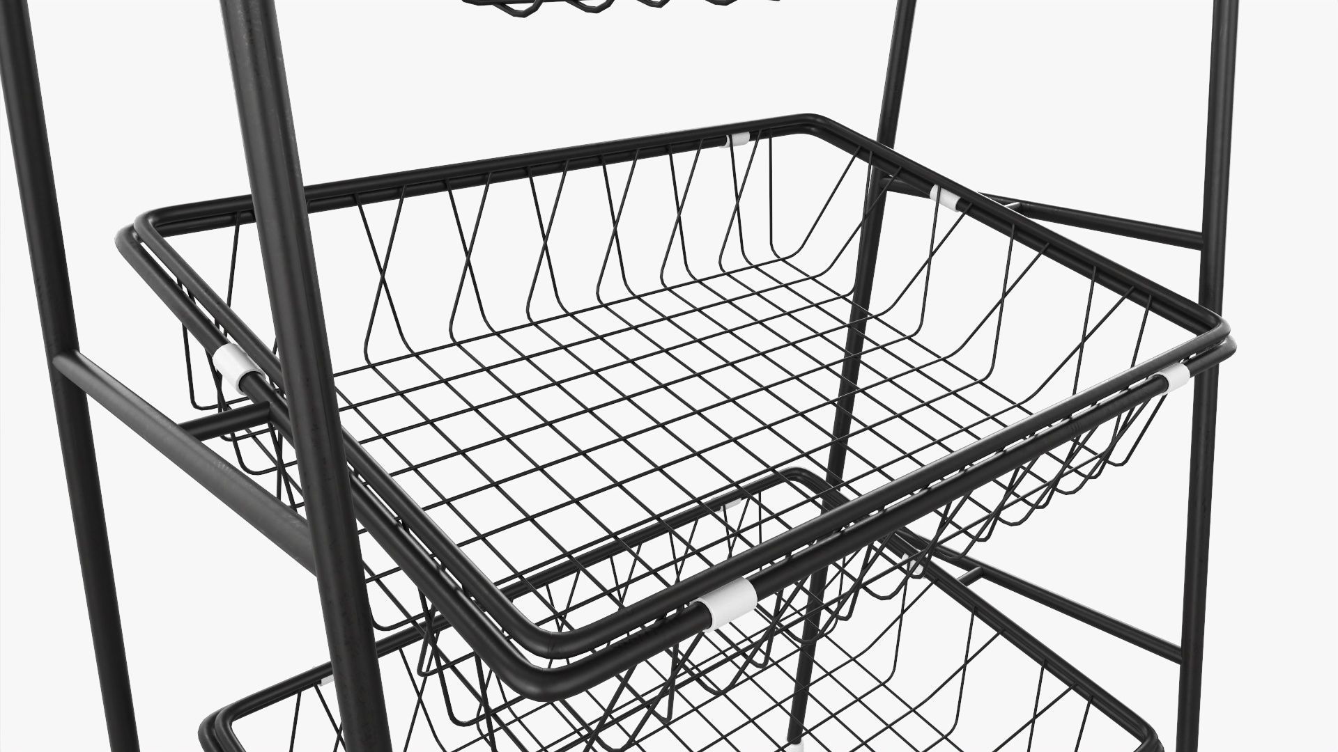 Tilted pane stand 5-tier 3D model_2