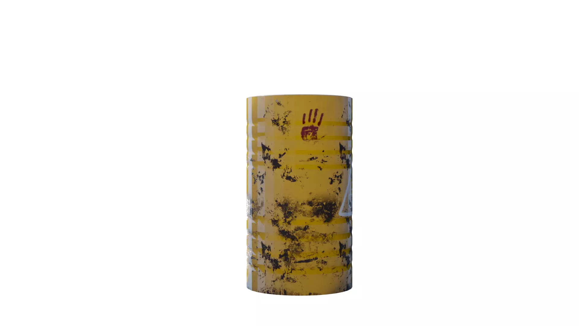 3D Barrel Model taiwanese hand painted vase Free low-poly 3D model