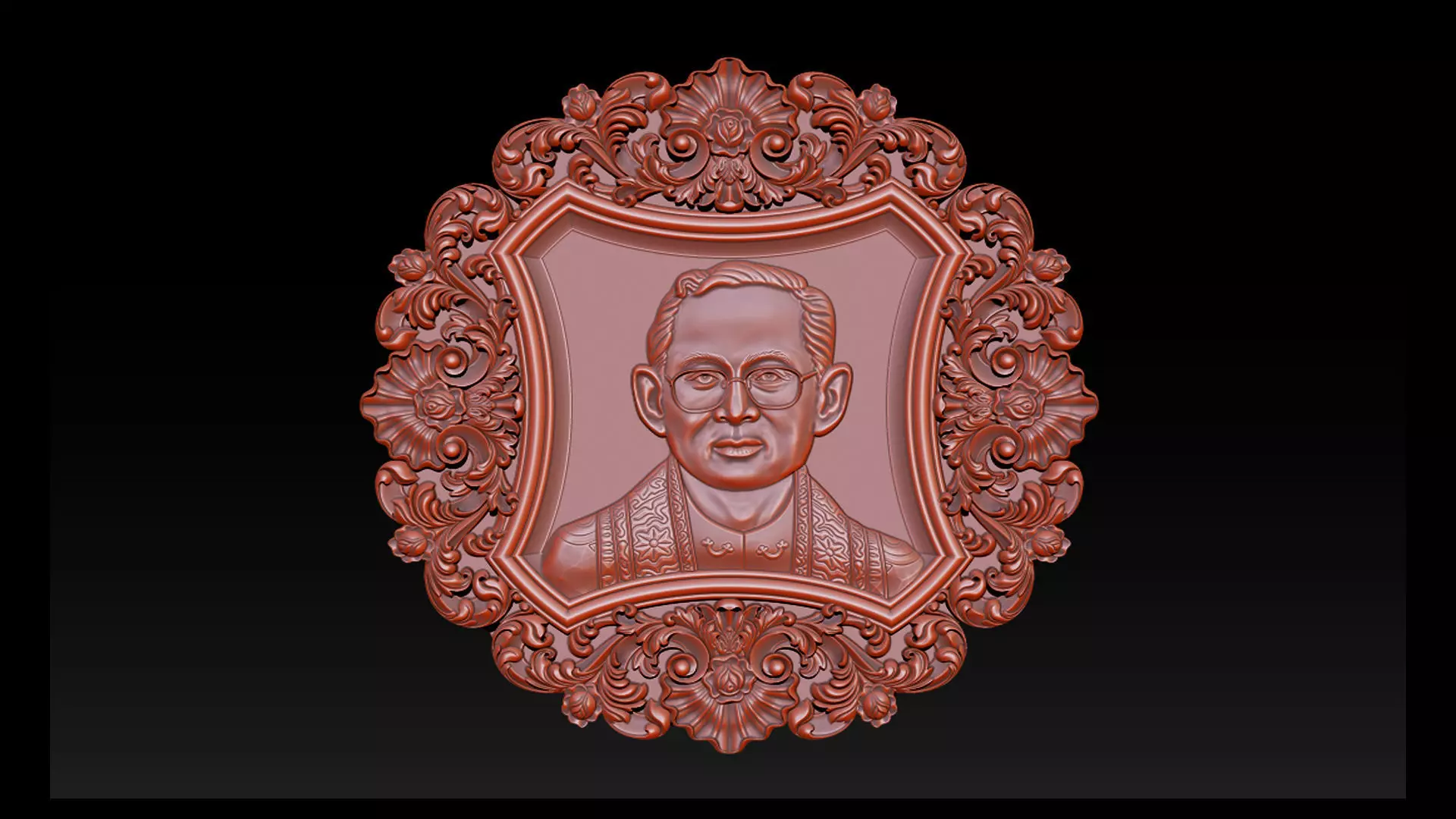 Thailand King Bhumibol 3D print model