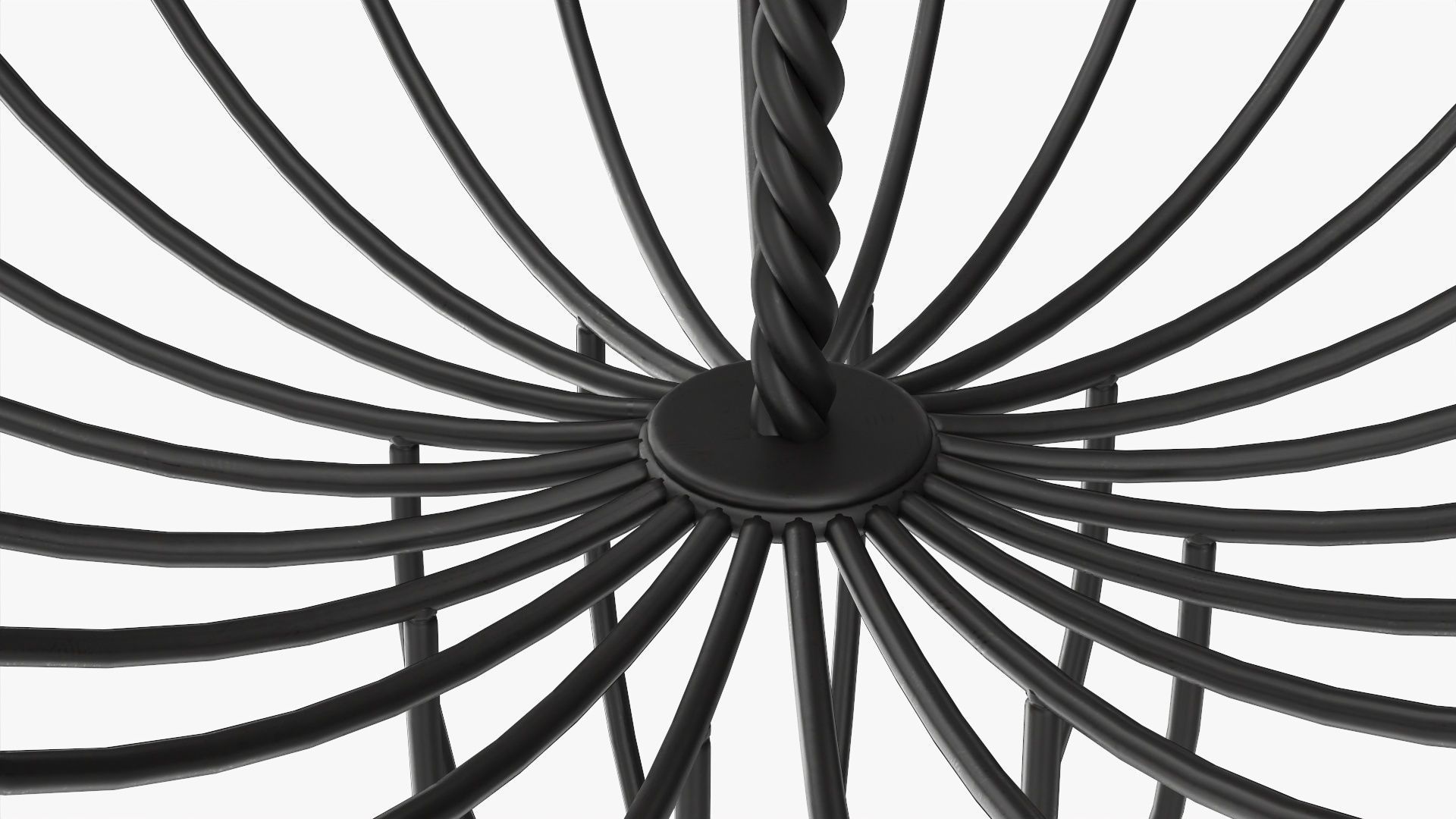 Two tier wire basket 3D model_3