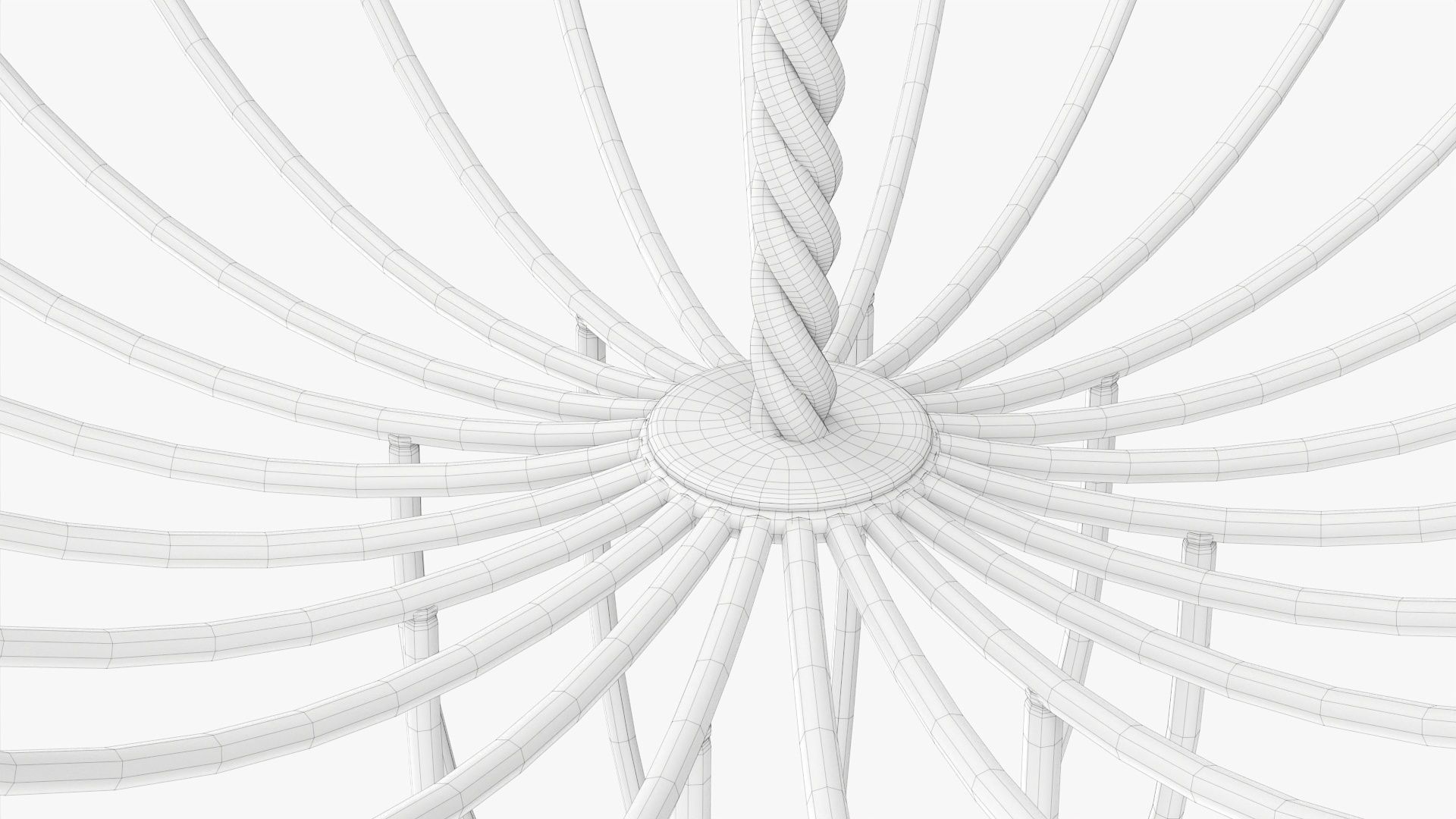 Two tier wire basket 3D model_7