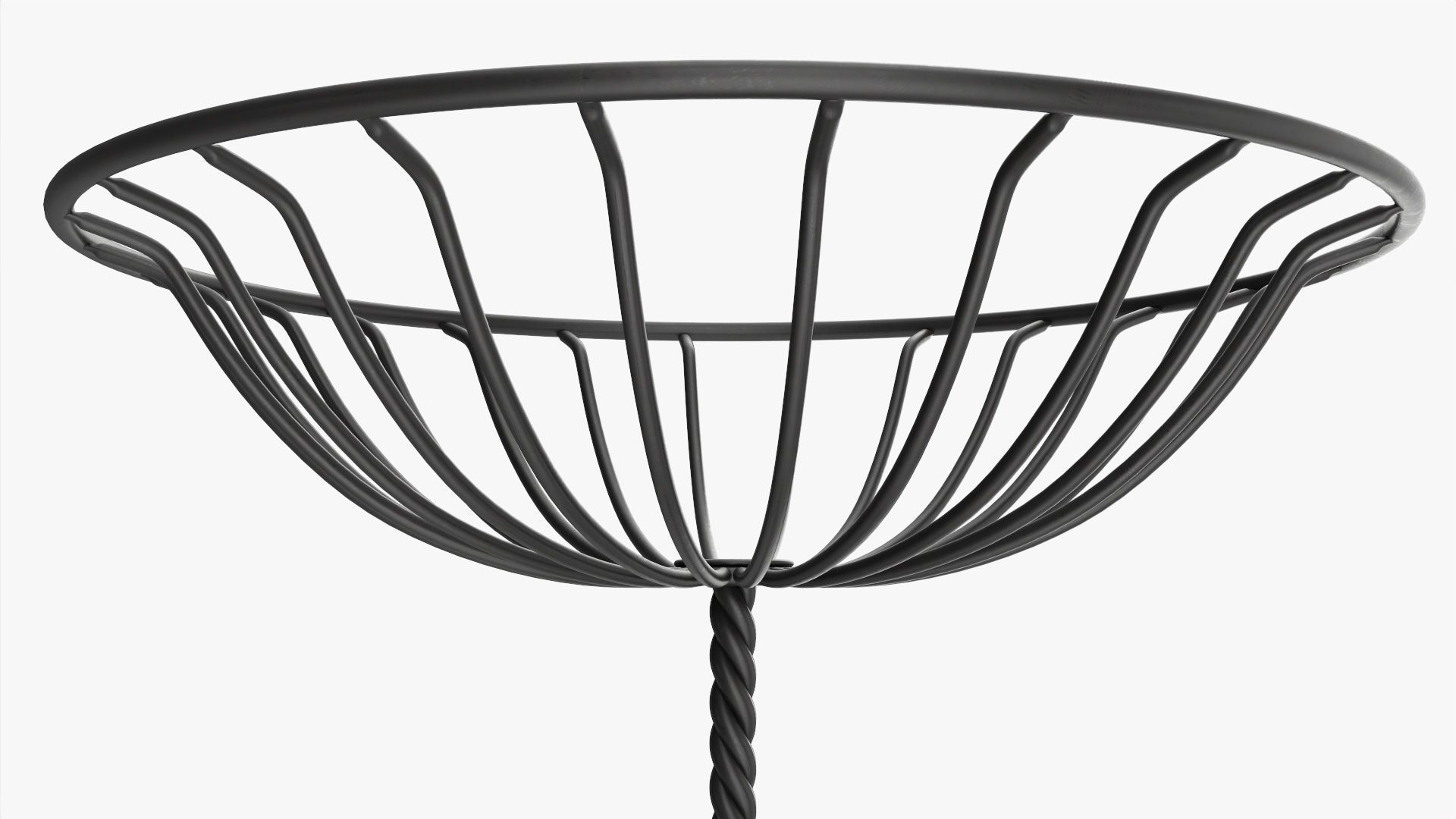 Two tier wire basket 3D model_2