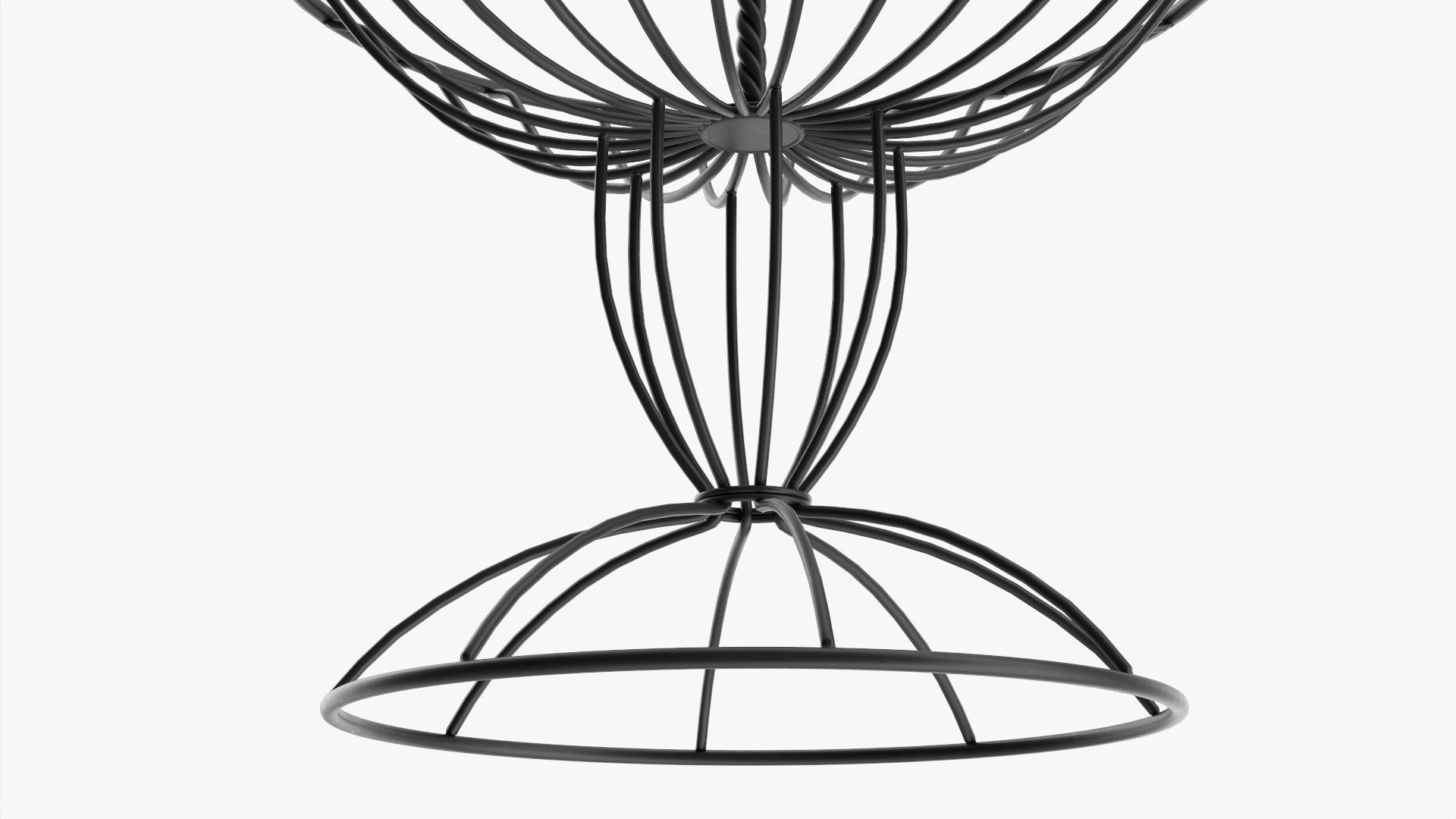 Two tier wire basket 3D model_4