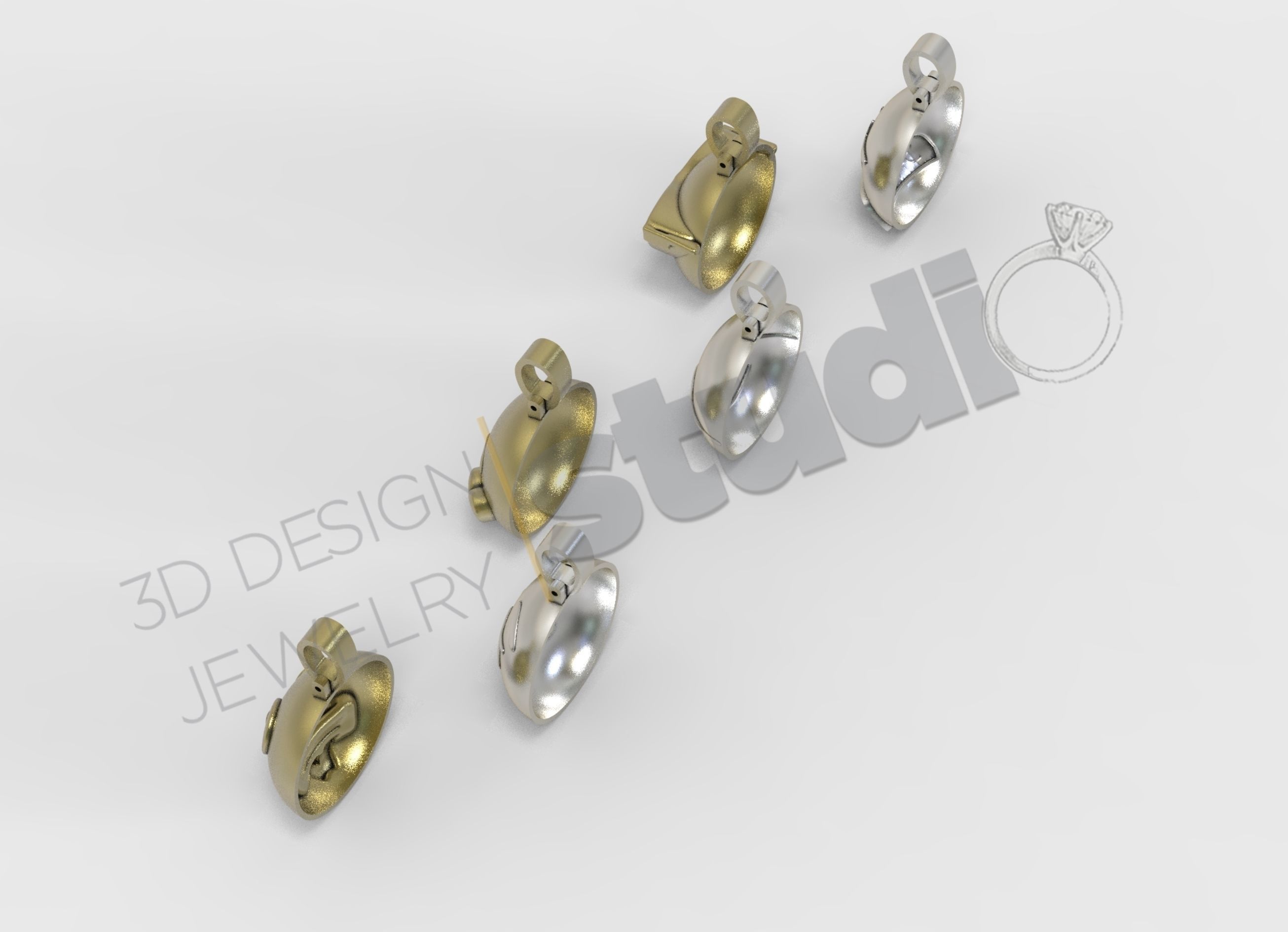 Detailed emojis pendant 3d model 3D print model_3