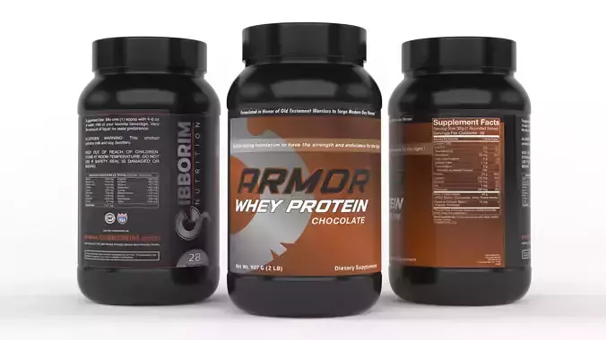 Protein Powder 3D model