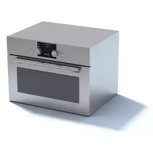 Appliance silver microwave oven