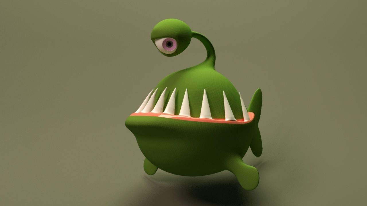 Cartoon Character 3D model_1