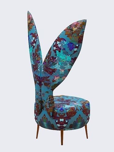 Armchair Butterfly  Low-poly 3D model